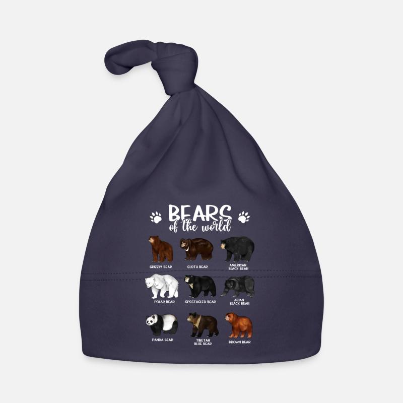 Ours - Ours du monde Bonnet bio Bébé