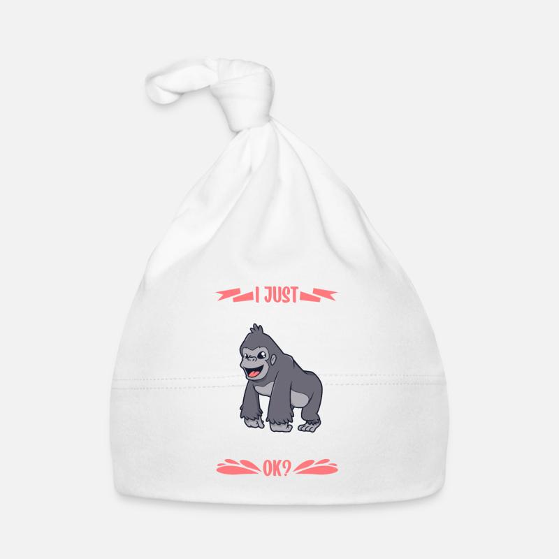 Ich liebe Gorillas - Gorilla Baby Bio-Mütze