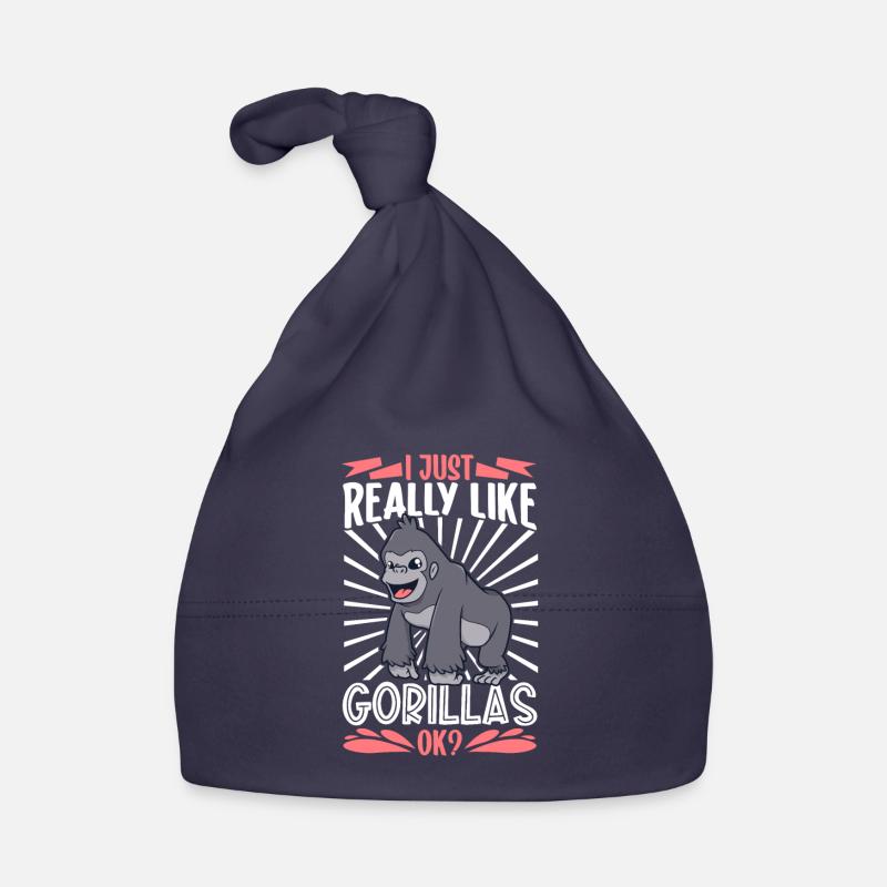 J’aime les gorilles - Gorille Bonnet bio Bébé