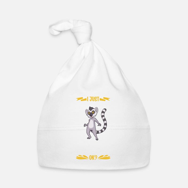 J’adore les lémuriens à queue annelée - lémuriens à queue annelée Bonnet bio Bébé