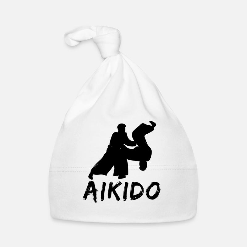 Aïkido - Bonnet bio Bébé - blanc