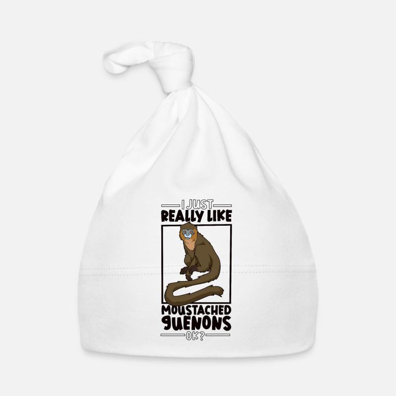 I love blue monkeys - blue monkey Organic Baby Cap