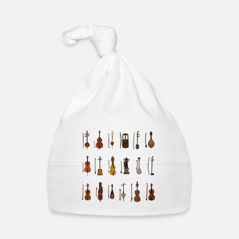 Various String Instruments Organic Baby Cap