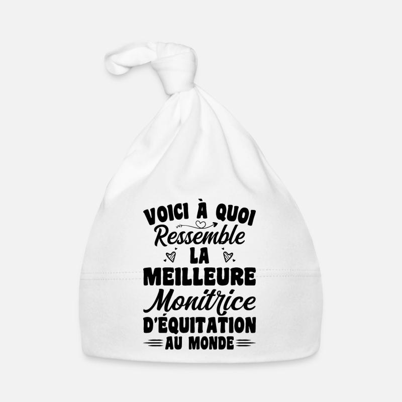 La Meilleure Monitrice D'équitation Au Monde Bonnet bio Bébé
