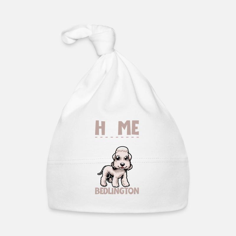 Zuhause - Bedlington Terrier Baby Bio-Mütze