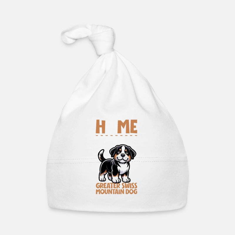 Zuhause - Großer Schweizer Sennenhund Baby Bio-Mütze
