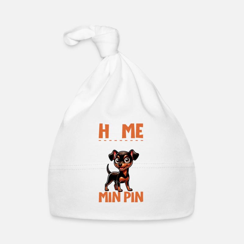 Zuhause - Zwergpinscher Baby Bio-Mütze