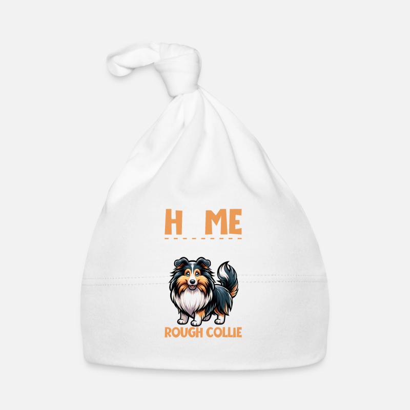 Zuhause - Langhaarcollie Baby Bio-Mütze