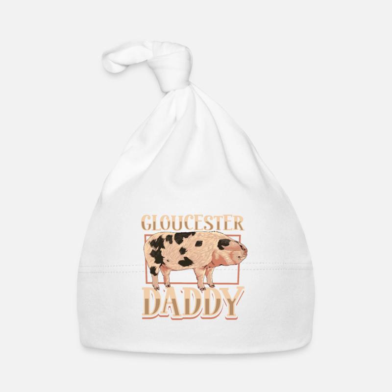 Gloucestershire Old Spot Pig Dad Organic Baby Cap