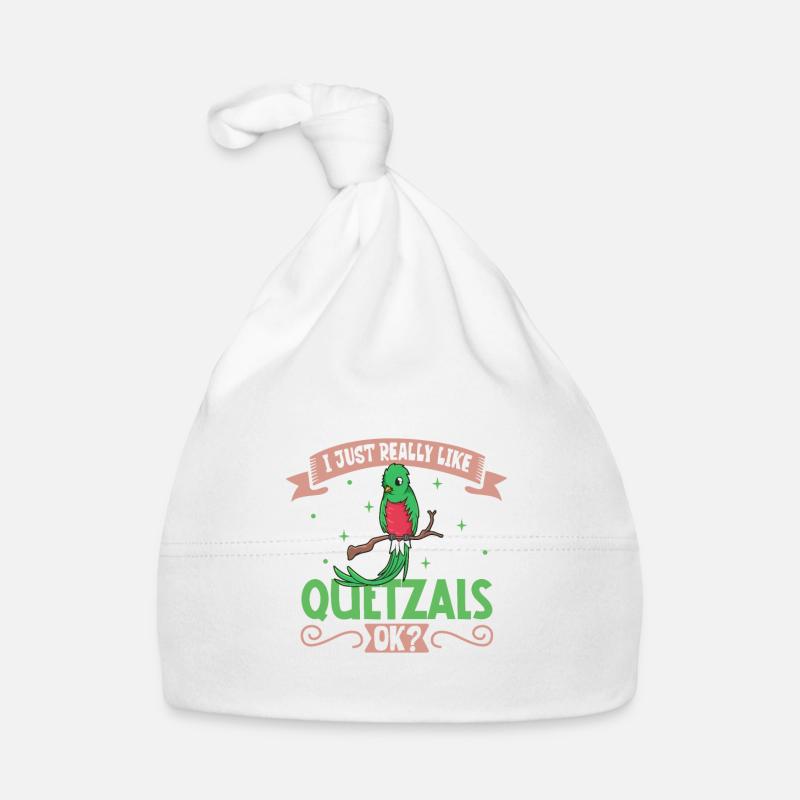 J’adore mon quetzal - Bonnet bio Bébé - blanc