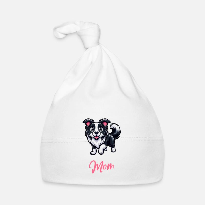 Border Collie Mom Organic Baby Cap