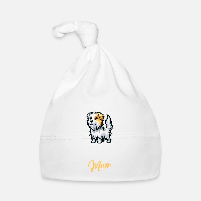 Rough-haired Istrian Hound Mom Organic Baby Cap