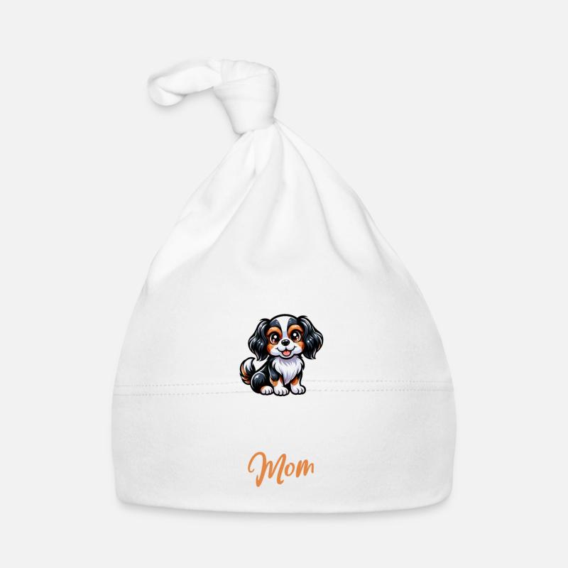King Charles Spaniel Mama Baby Bio-Mütze