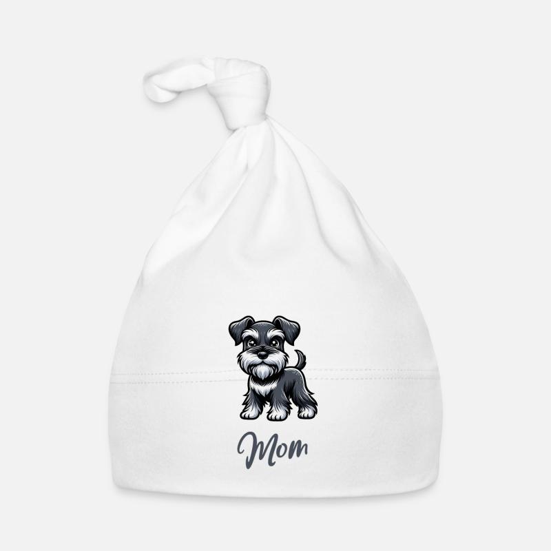 Maman Schnauzer nain Bonnet bio Bébé