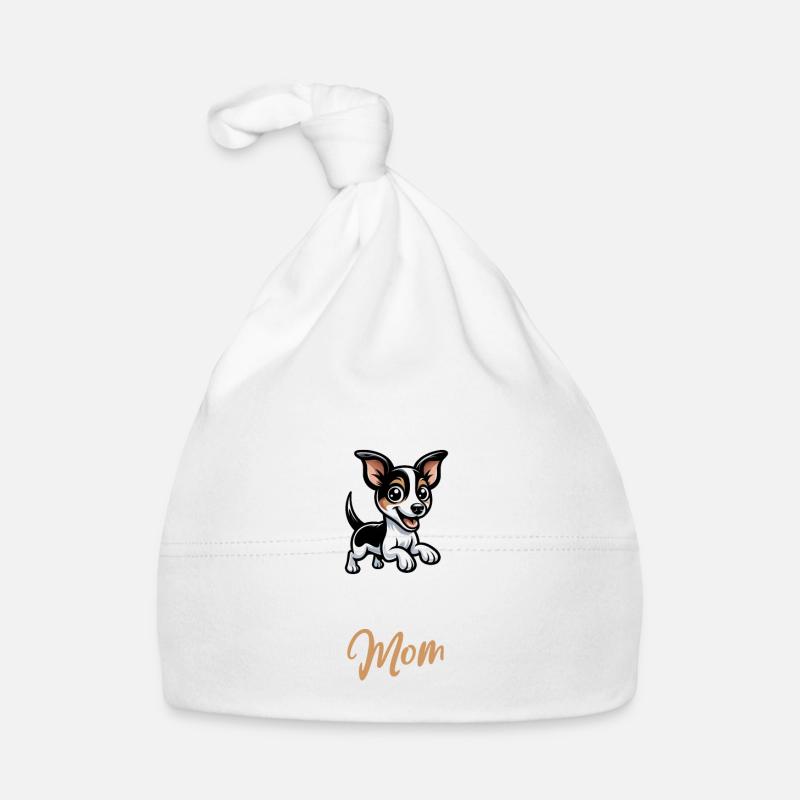 Maman Rat Terrier Bonnet bio Bébé