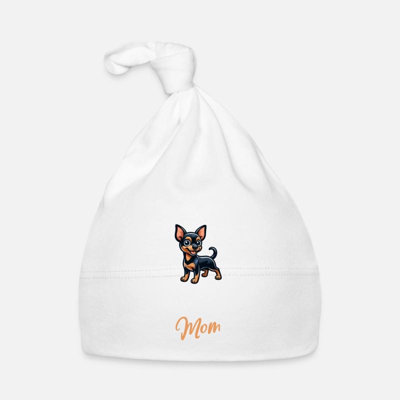 Maman Manchester Terrier Bonnet bio Bébé
