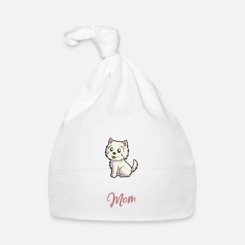 Maman West Highland Terrier Bonnet bio Bébé