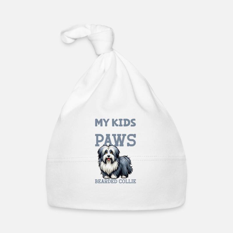 Bearded Collie Dad Organic Baby Cap