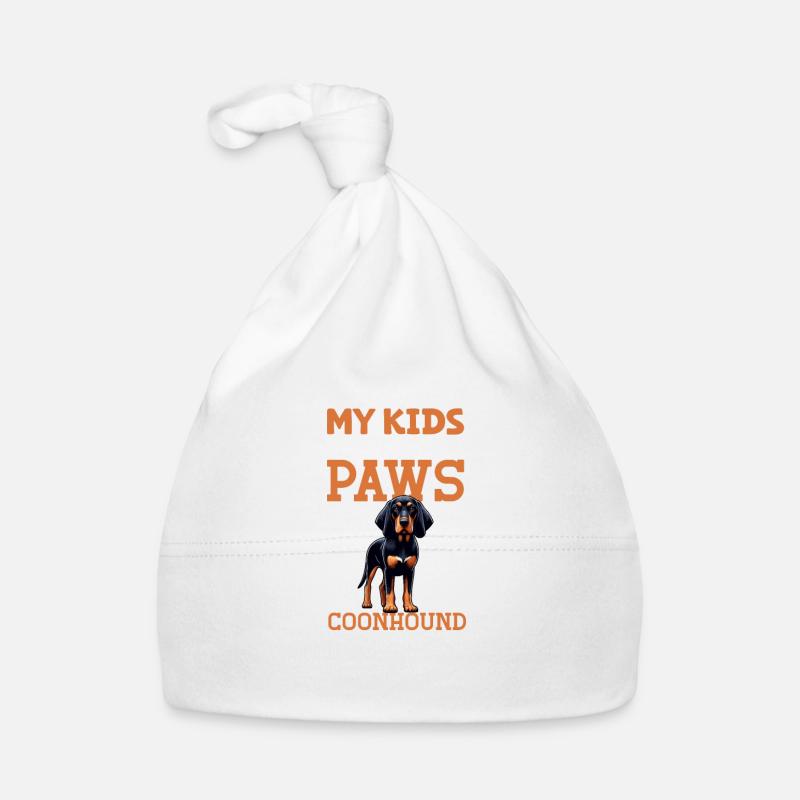 Black and Tan Coonhound Dad Organic Baby Cap