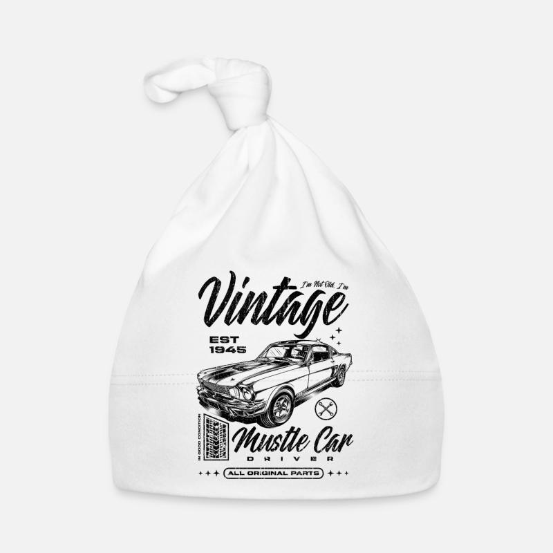 Ich bin nicht alt, ich bin ein Oldtimer, Oldtimer, Jahrgang 1945 Baby Bio-Mütze