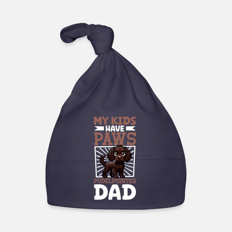Poodle Pointer Dad Organic Baby Cap