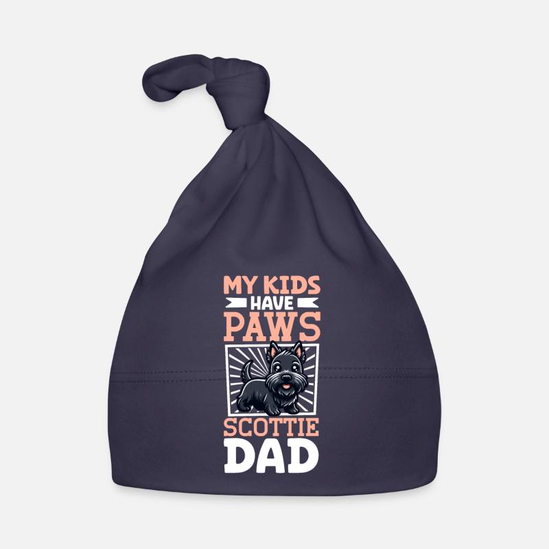 Scottish Terrier Papa Baby Bio-Mütze