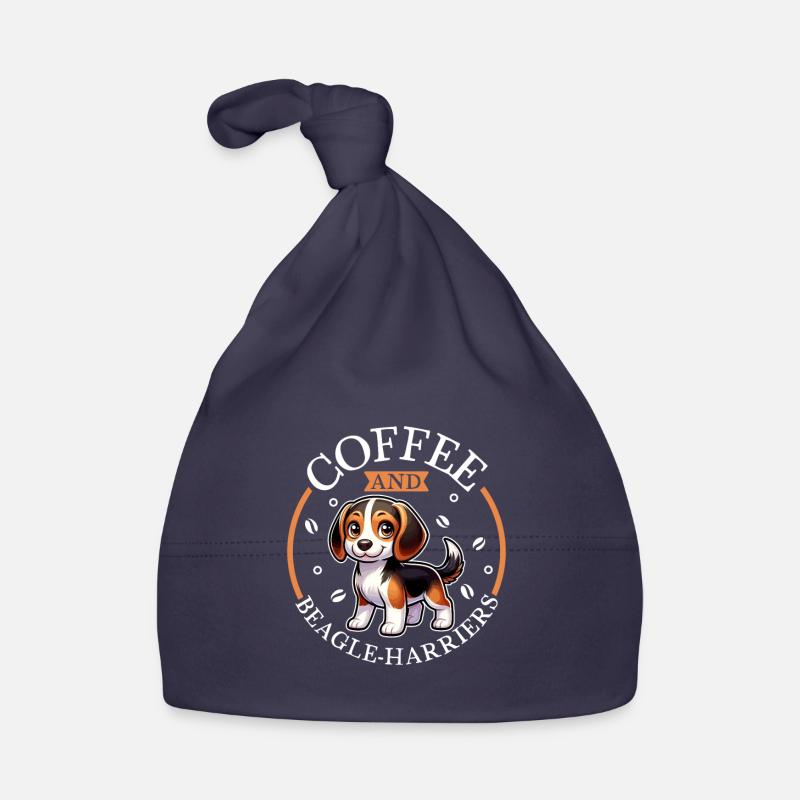 Coffee and Beagle Harrier Organic Baby Cap