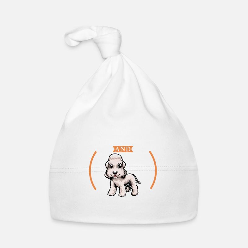 Café et Bedlington Terrier Bonnet bio Bébé