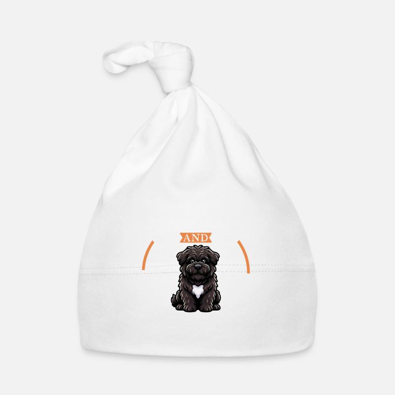 Kaffee und Bouvier des Flandres Baby Bio-Mütze