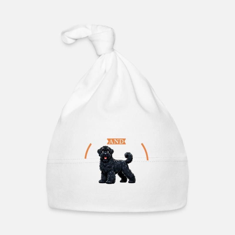 Café et terrier russe noir Bonnet bio Bébé