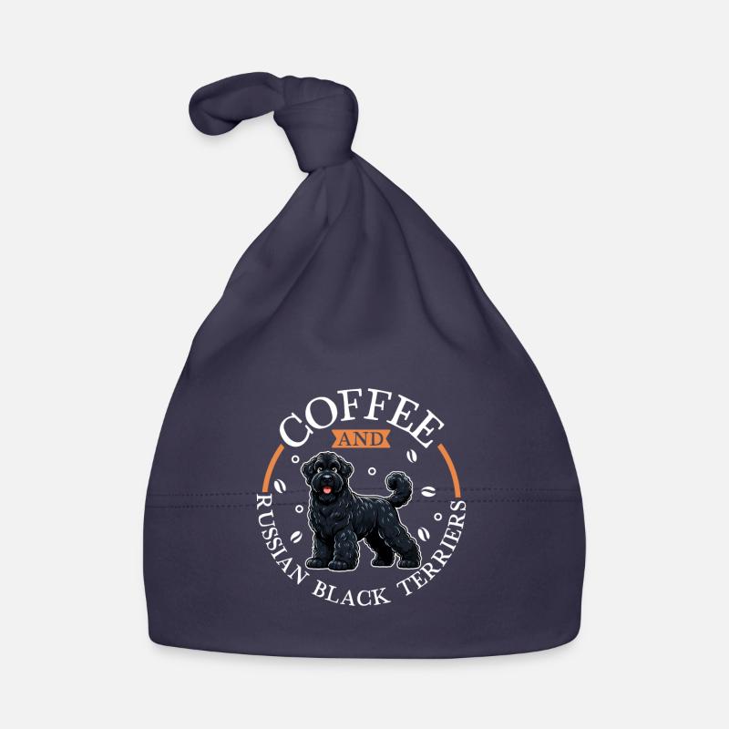 Coffee and Black Russian Terrier Organic Baby Cap
