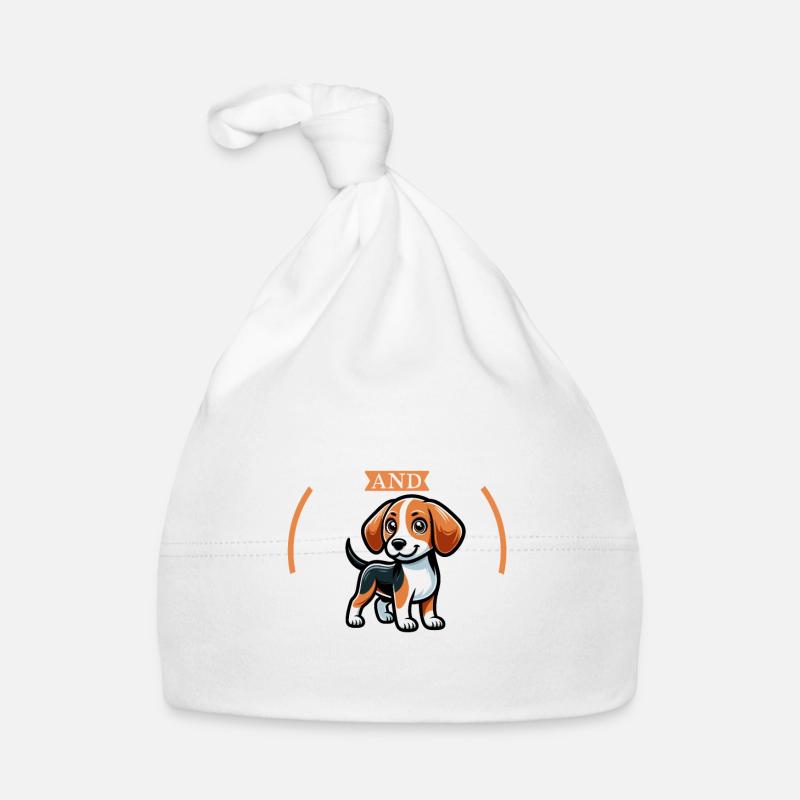 Coffee and Estonian Hound Organic Baby Cap