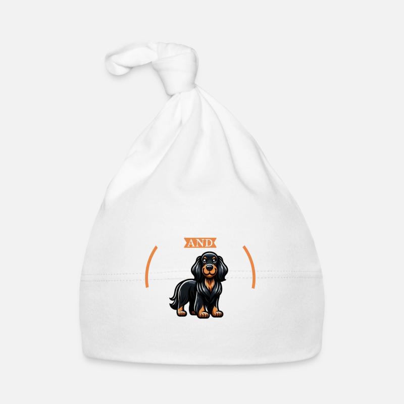 Kaffee und Gordon Setter Baby Bio-Mütze