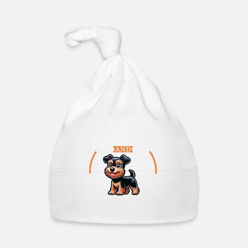 Café et Lakeland Terrier Bonnet bio Bébé