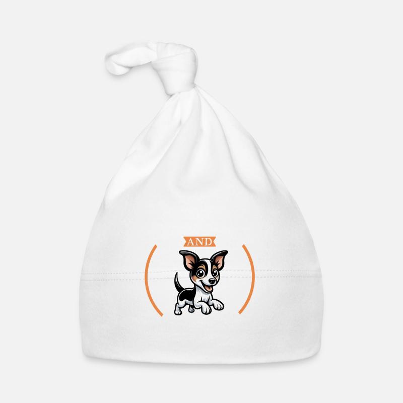 Coffee and Rat Terrier Organic Baby Cap