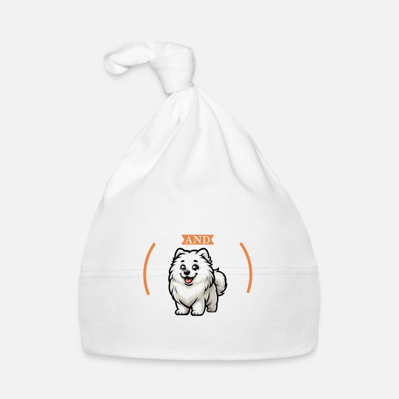 Café et Samoyède Bonnet bio Bébé