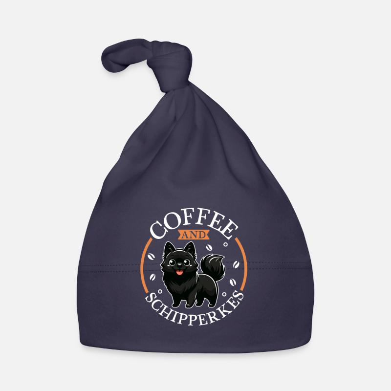 Café et Schipperke Bonnet bio Bébé