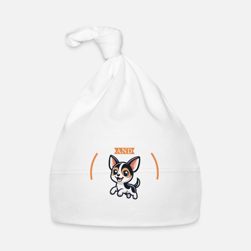 Coffee and American Toy Terrier Organic Baby Cap