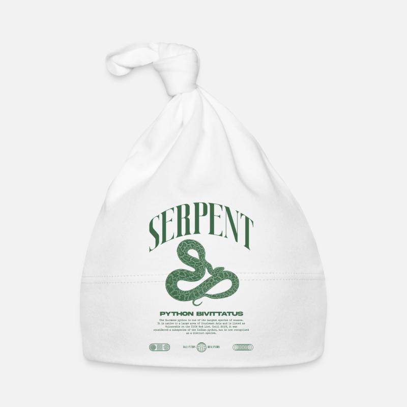 Burmesische Python Moderne Reptilienhalter Streetwear Baby Bio-Mütze