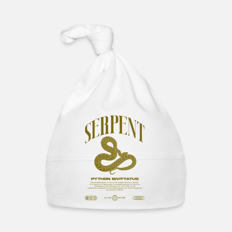 Burmesische Python Moderne Reptilienhalter Streetwear Baby Bio-Mütze