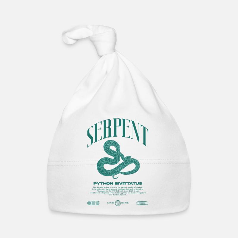 Burmesische Python Moderne Reptilienhalter Streetwear Baby Bio-Mütze