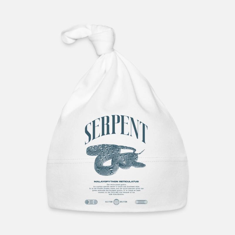 Gardien de reptiles python réticulé Streetwear Bonnet bio Bébé