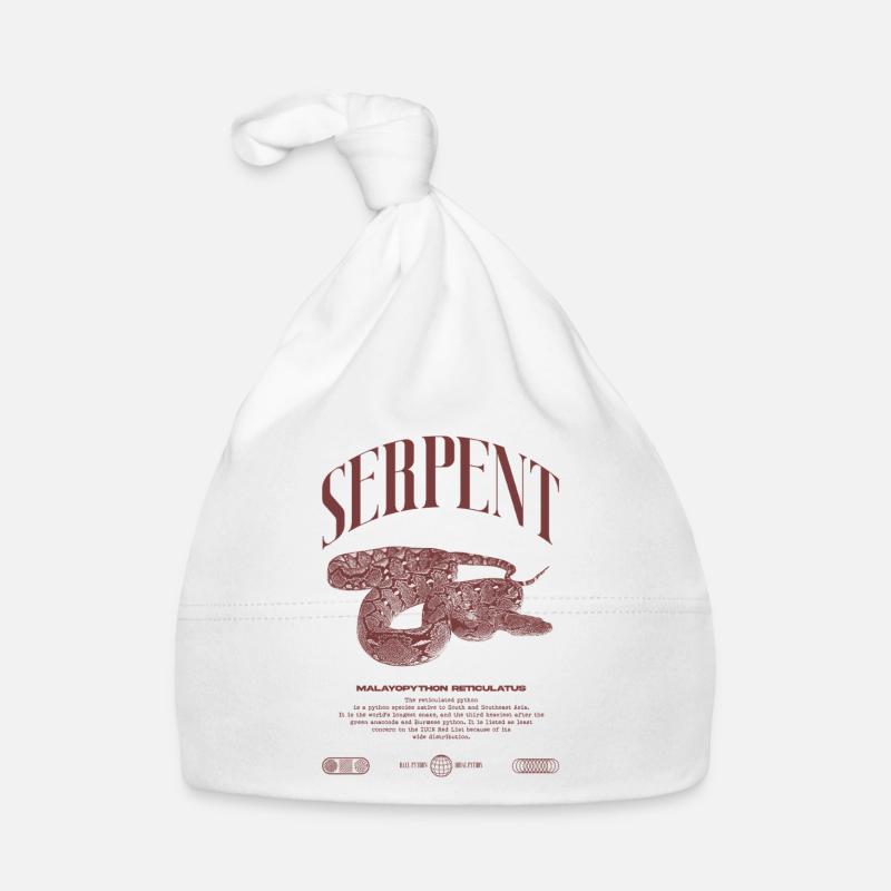 Gardien de reptiles python réticulé Streetwear Bonnet bio Bébé