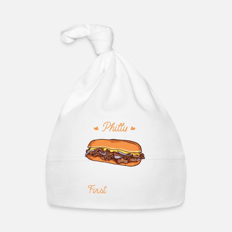 Liebe auf den ersten Bissen - Philly Cheesesteak Baby Bio-Mütze
