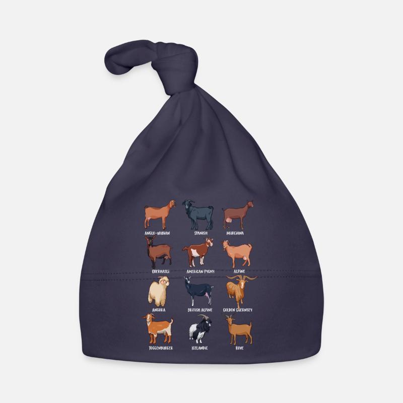Assorted Kawaii Goats Organic Baby Cap