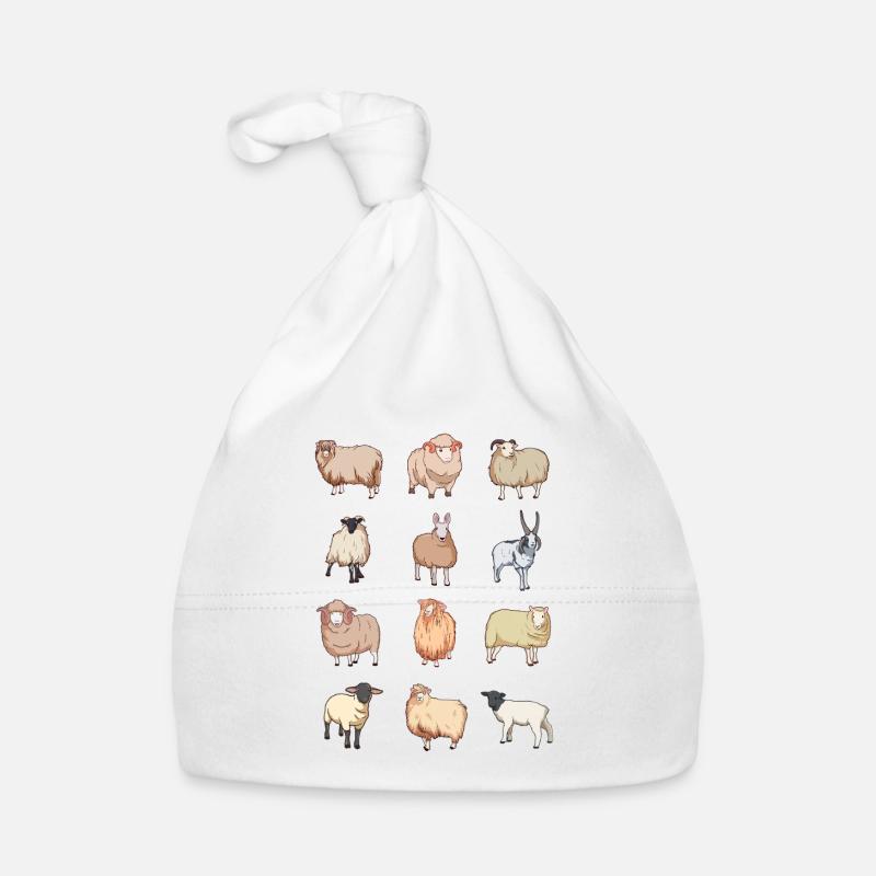 Verschiedene Kawaii Schafe Baby Bio-Mütze