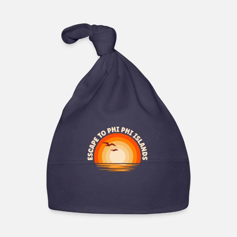 I'm fleeing to Phi Phi Islands Organic Baby Cap