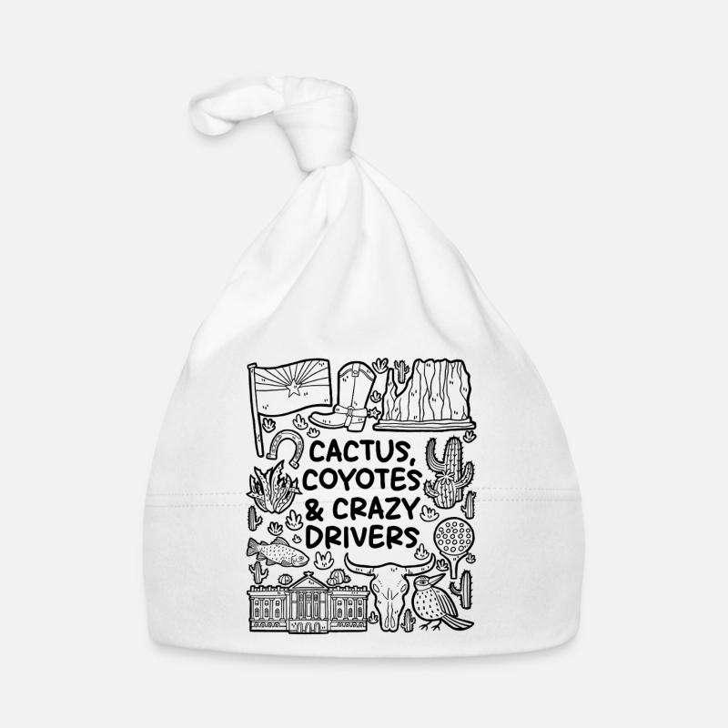 Cactus, coyotes et Crazy Drivers – Arizona Bonnet bio Bébé