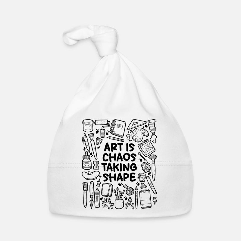 Art is Chaos Taking Shape – Creativity & Art Organic Baby Cap