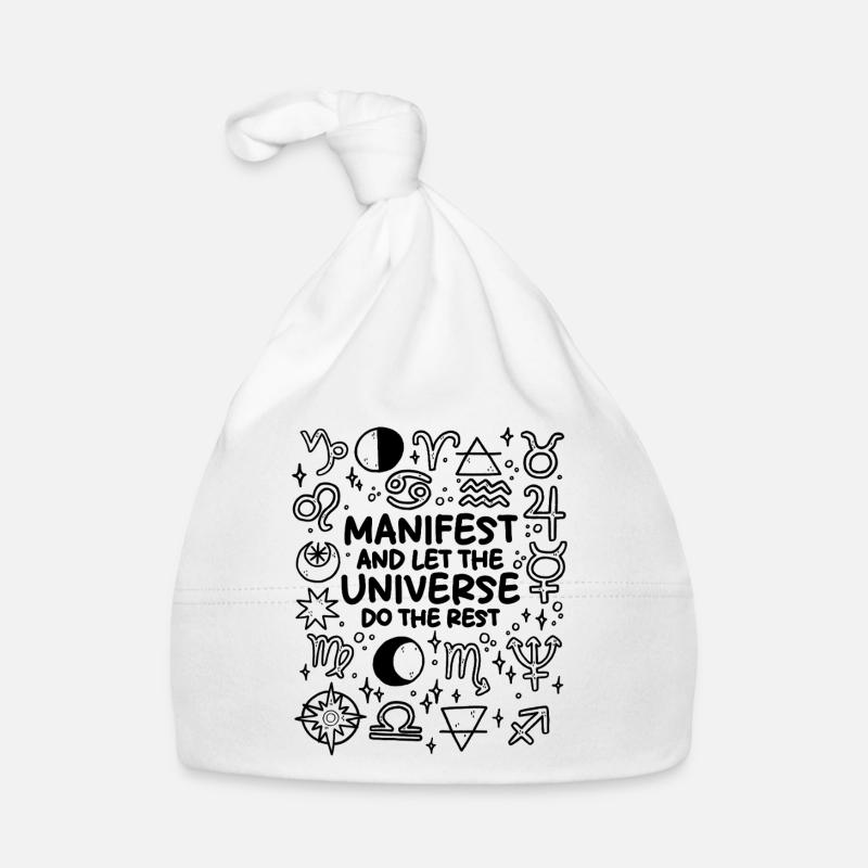 Manifestiere – Das Universum regelt den Rest Baby Bio-Mütze